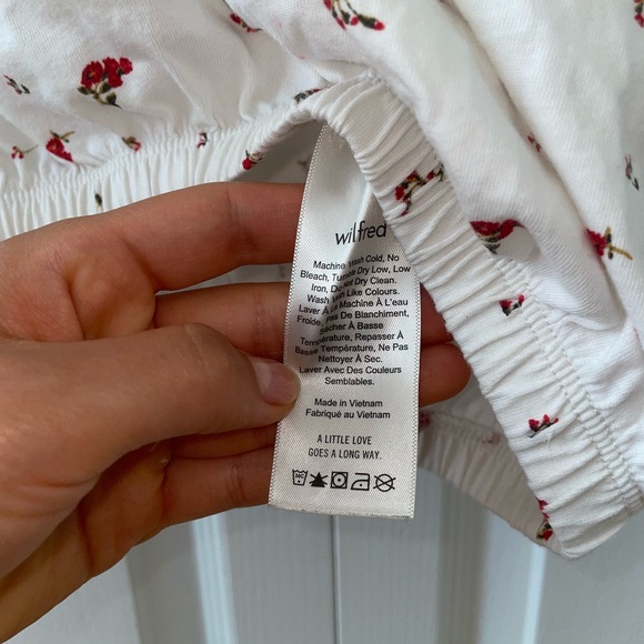 WHITE FLORAL SCRUNCH WILFRED TEE - Picture 5 of 5